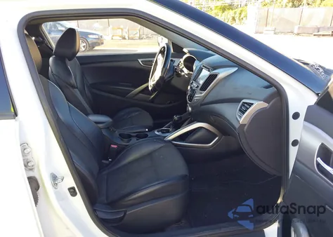 2013 Hyundai Veloster Base W/Black z USA, uszkodzony, nr VIN KMHTC6ADXDU099462